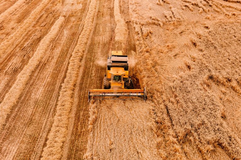 aerial view of the combine harvester agriculture m 2022 02 08 22 39 24 utc