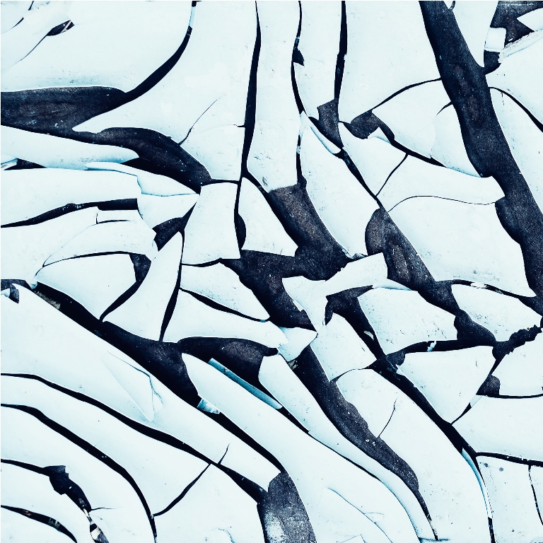 background cracked plastic minimal art