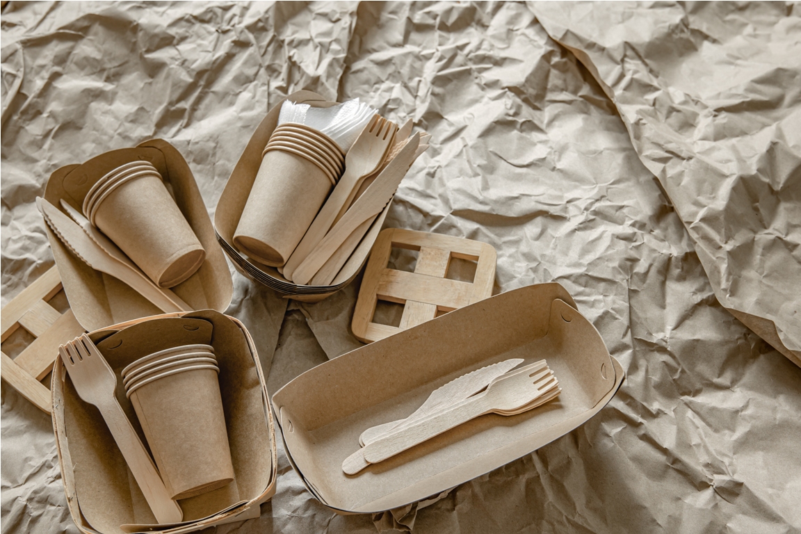 composition with disposable ecological dishes and 2021 09 02 23 19 11 utc