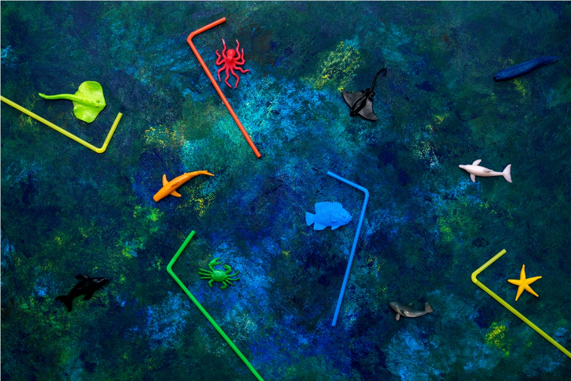 marine life and plastic tubes art concept 2021 08 30 17 14 51 utc