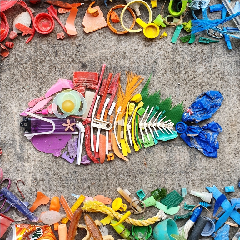 plastic fish made from discarded plastic waste fou 2022 11 09 04 51 36 utc