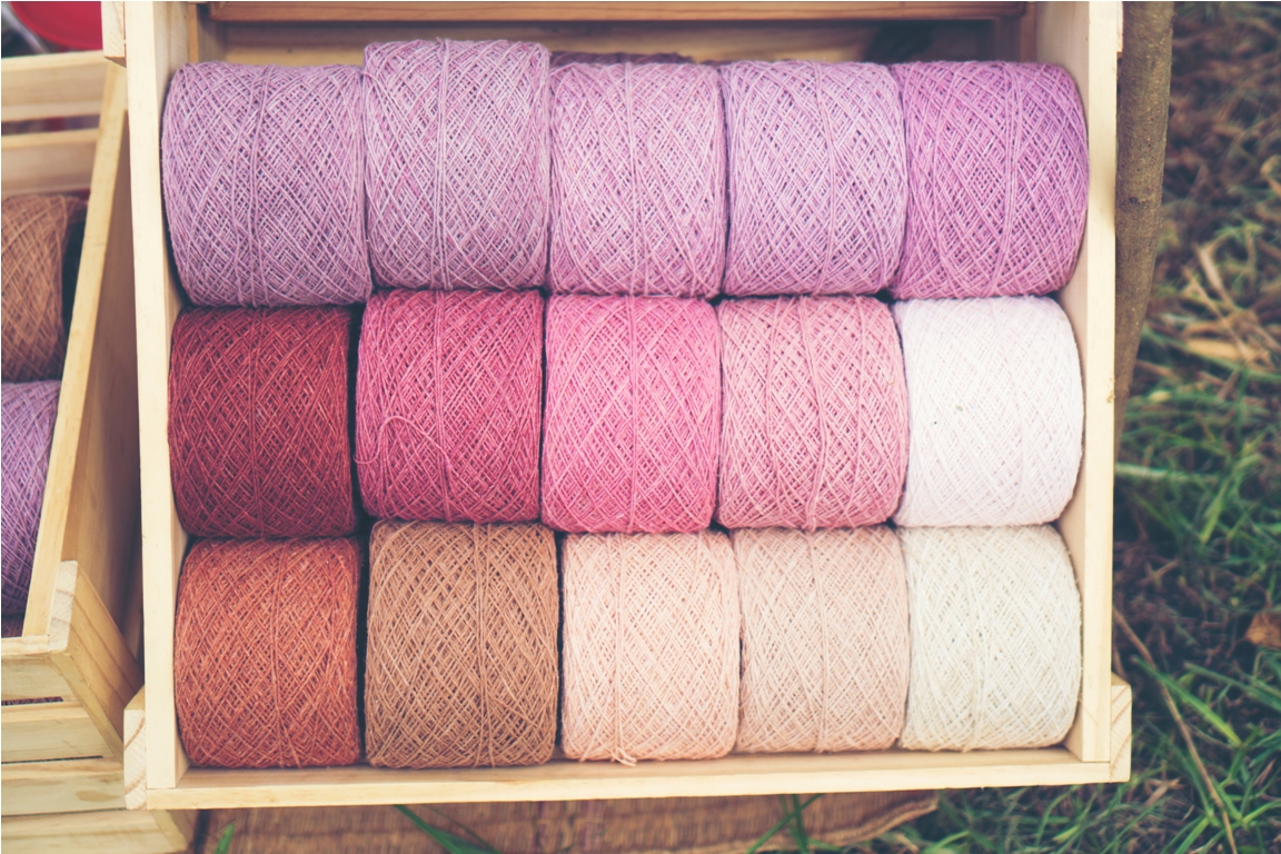 yarn dyed from natural dyes