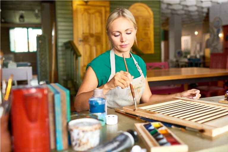 young woman enjoying crafting 2022 02 02 04 52 06 utc