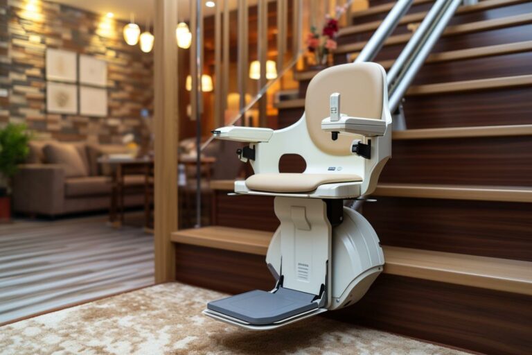 Monte-escalier adapté pour autonomie en fauteuil roulant