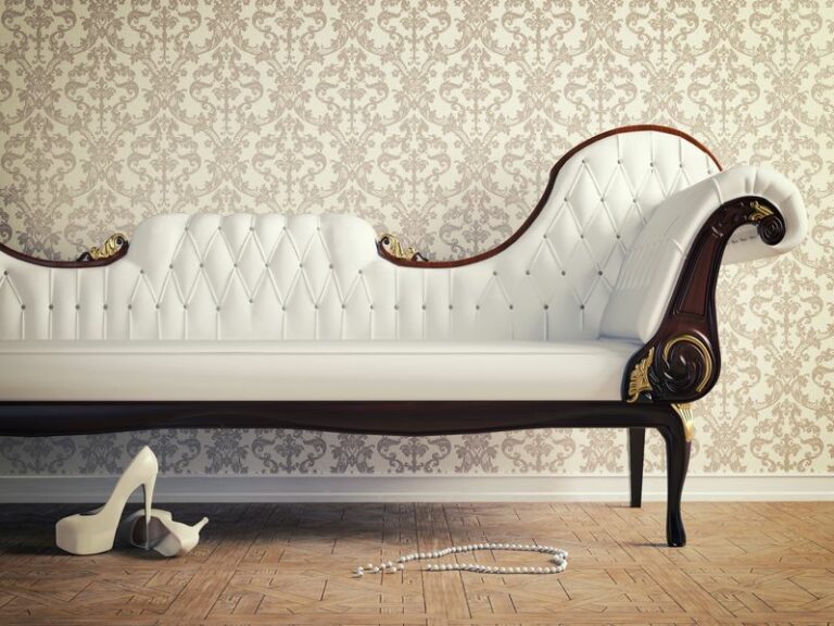 19980502 vintage sofa and wallpaper wall retro style illustration