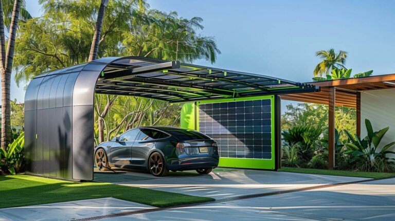 Carport Solaire Portable : la solution écologique pour votre véhicule