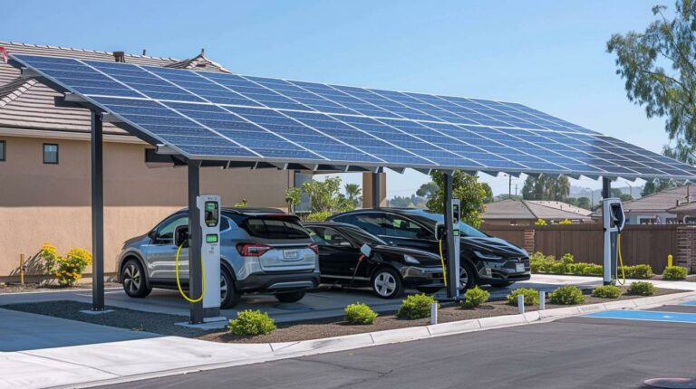 Le carport solaire : une solution innovante de recharge pour véhicules électriques
