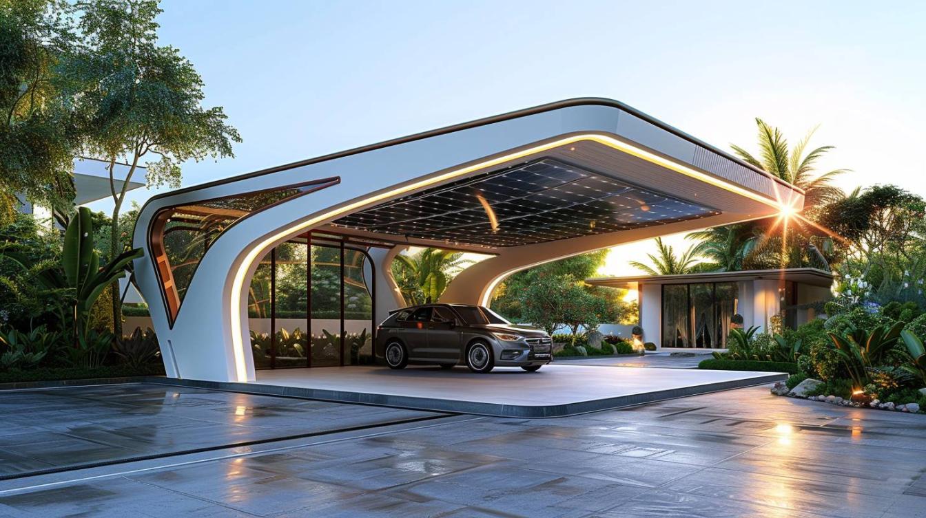 Optez pour un carport solaire unique et sur-mesure !