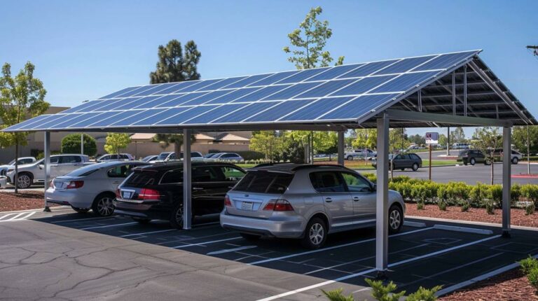 Optimisez l&rsquo;énergie avec des panneaux solaires sur carport existant