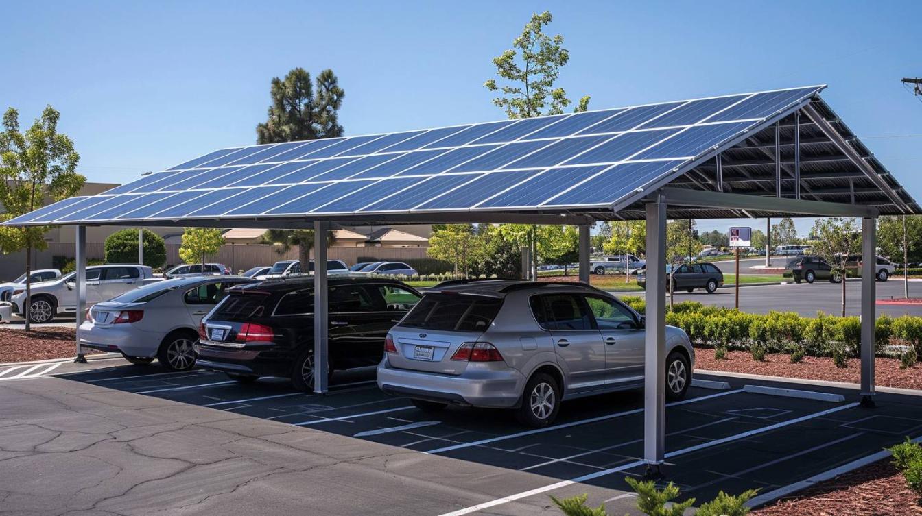 Optimisez l&rsquo;énergie avec des panneaux solaires sur carport existant