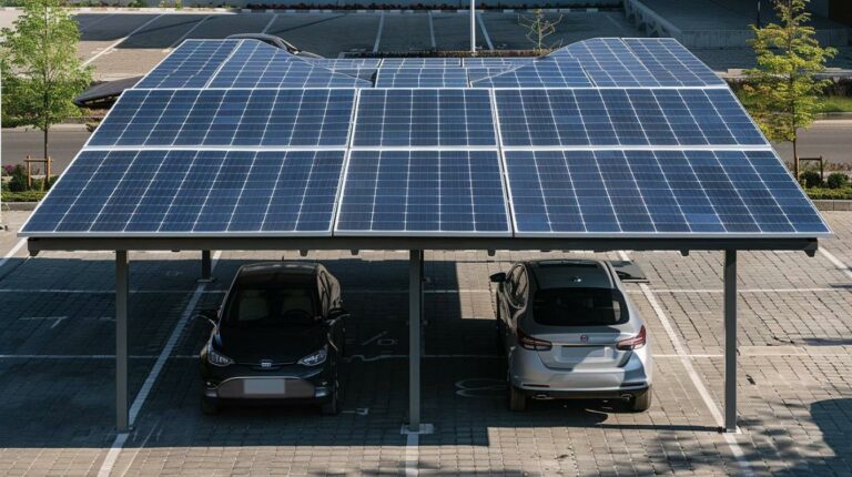 Optimisez votre espace avec un carport solaire pour 2 voitures