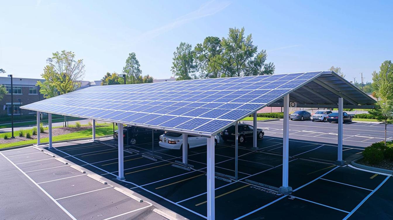 Réduire les coûts énergétiques avec des carports solaires